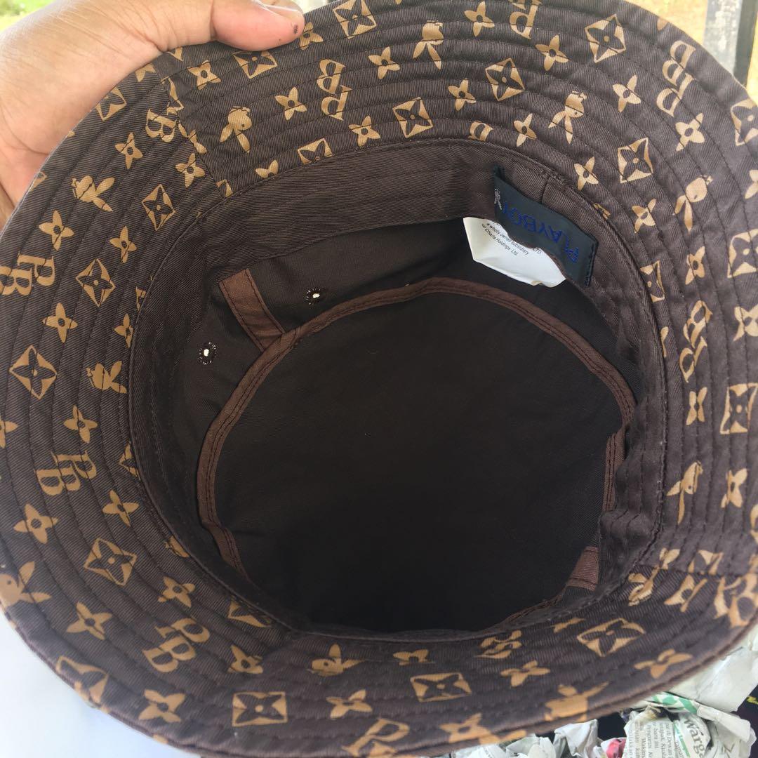 Almost Like New - Playboy, Japan “LV Inspired” Monogram Bucket Hat