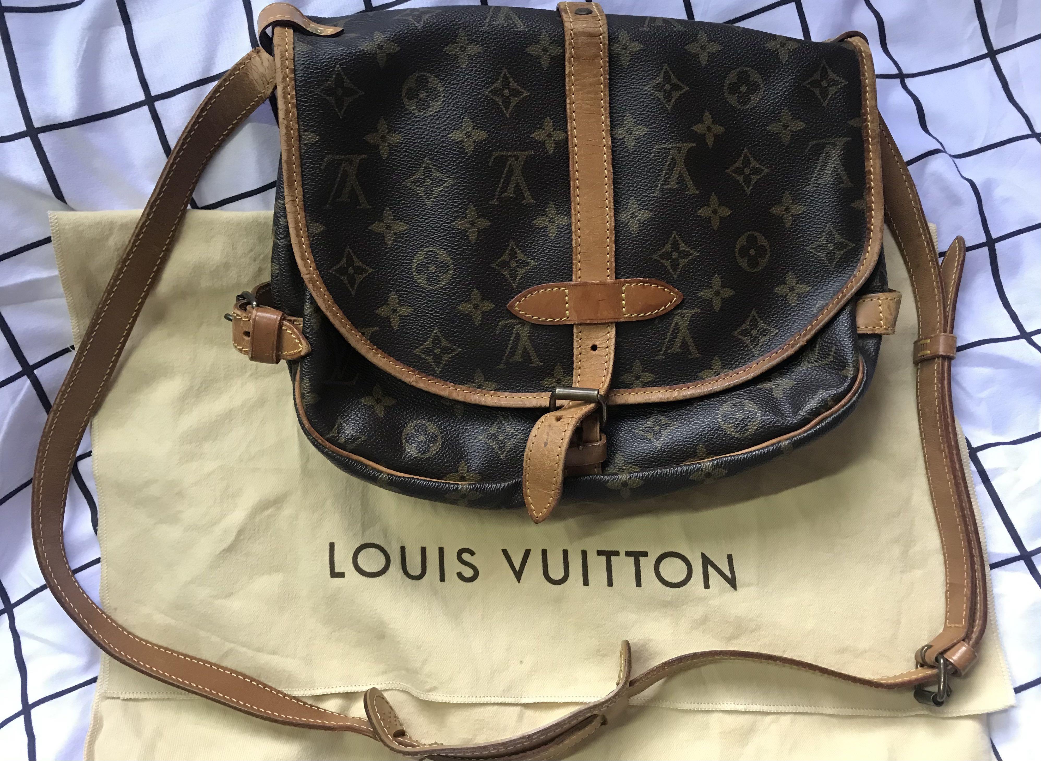 100% Authentic Louis Vuitton Saumur 30, Luxury, Bags & Wallets on Carousell
