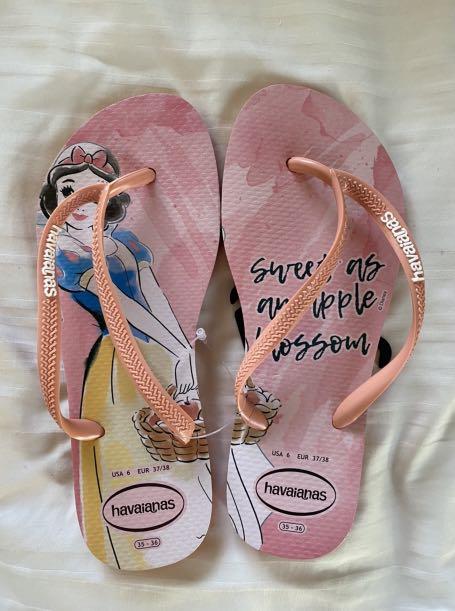 BN Havaianas Snow White Slippers Women s Fashion Footwear