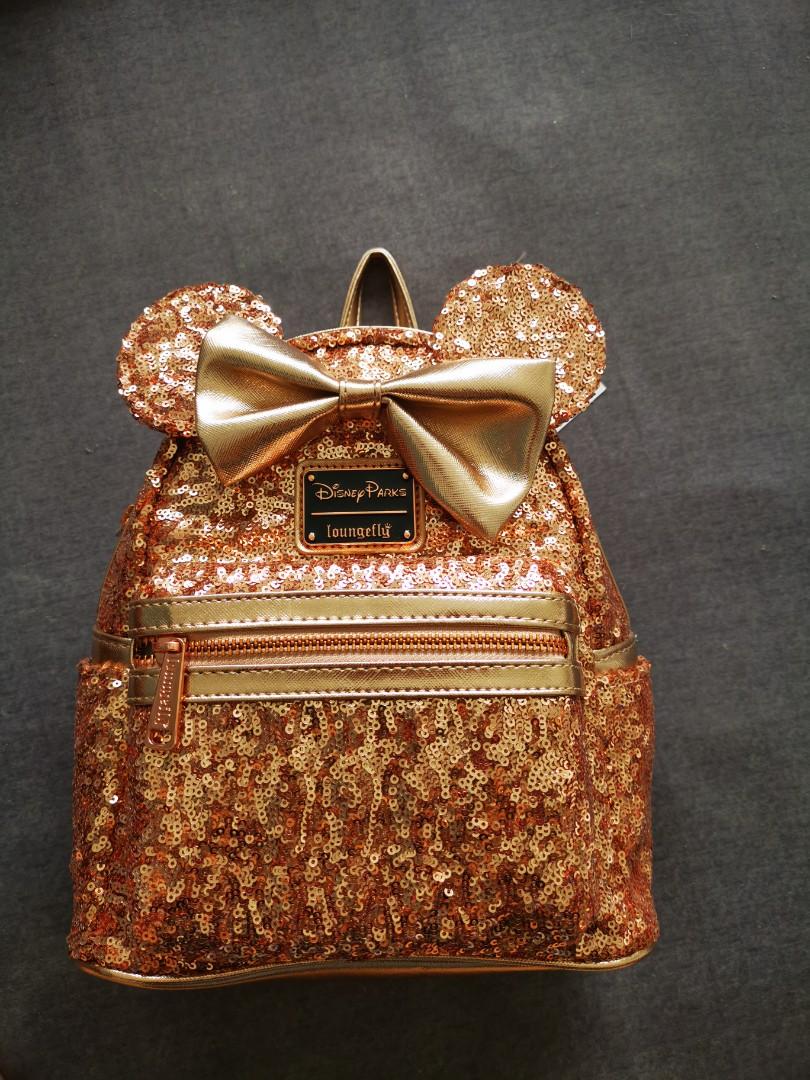 Rose gold hotsell mickey mouse backpack