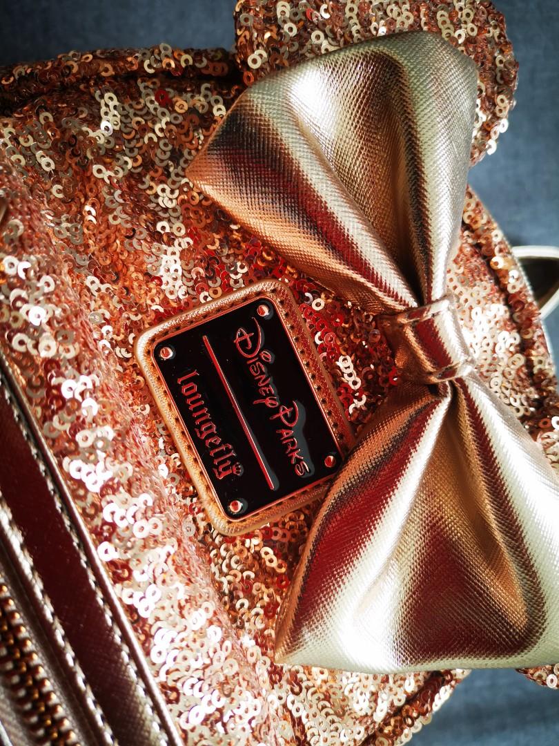 Minnie rose gold backpack shop