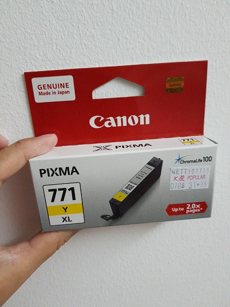 canon pixma printer ink 771 xl y