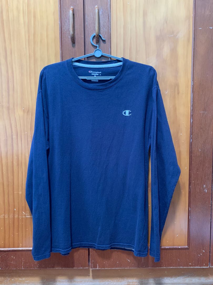 Champion navy blue long sleeve, Men's 