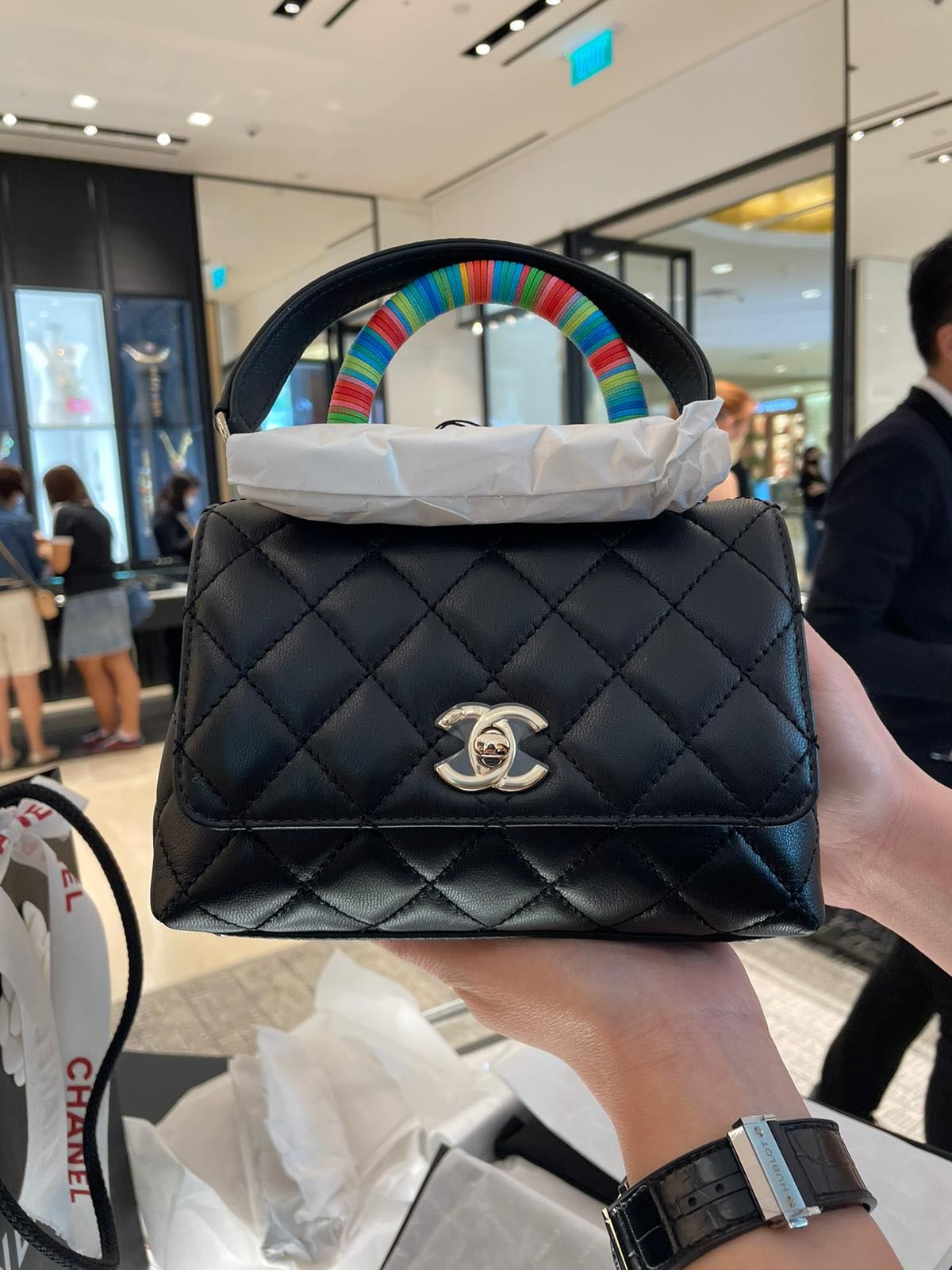 Chanel Extra Mini Coco Handle BN, Luxury, Bags & Wallets on Carousell
