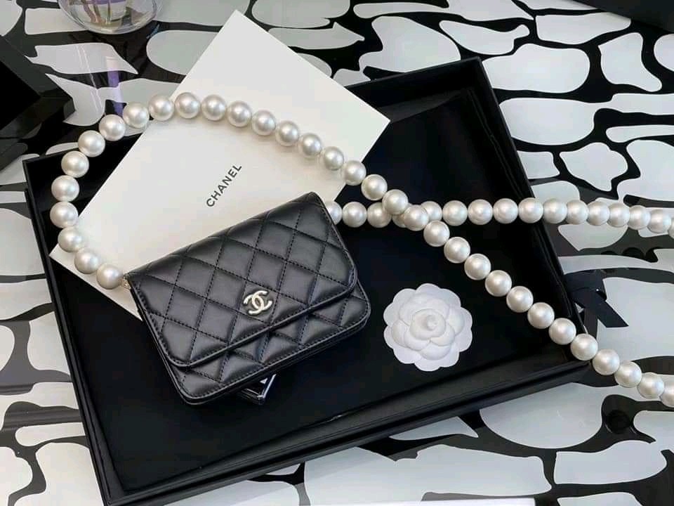 CHANEL 21K My Perfect Mini Pearl  Leather Strap New  Timeless Luxuries