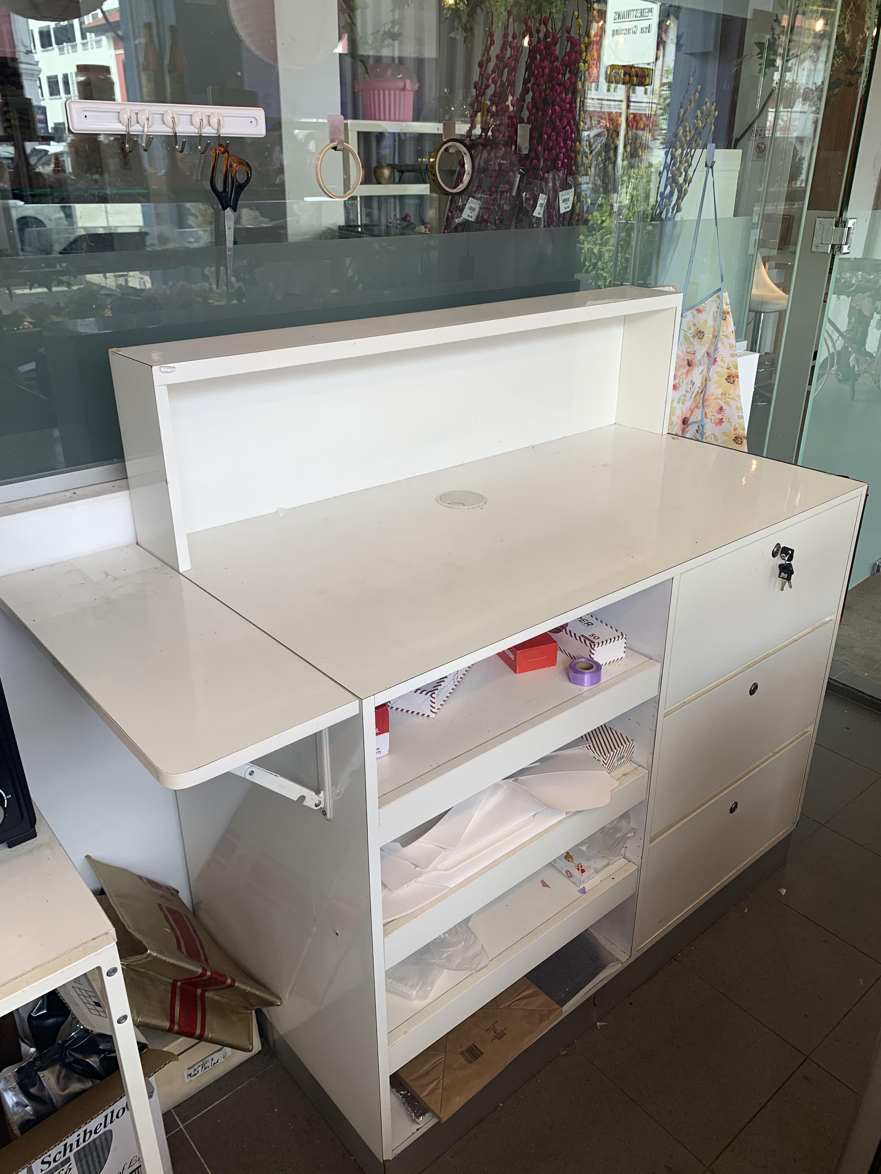 Counter table with drawers sale
