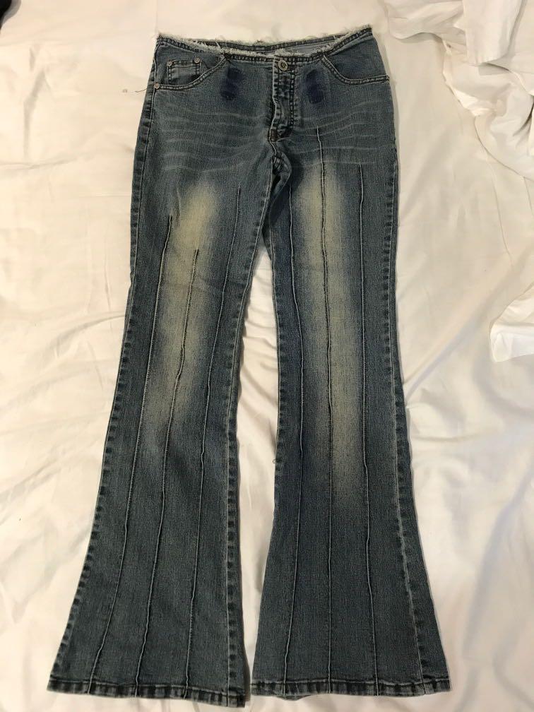 bootcut denim leggings
