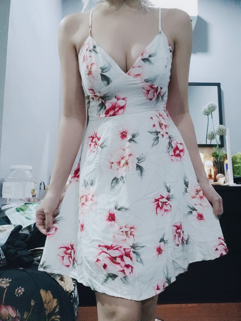 Dotti white floral dress, Women's 