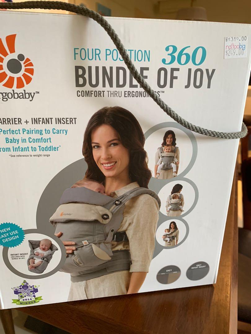 Ergo baby 360 carrier + insert, Babies & Kids, Strollers, Bags