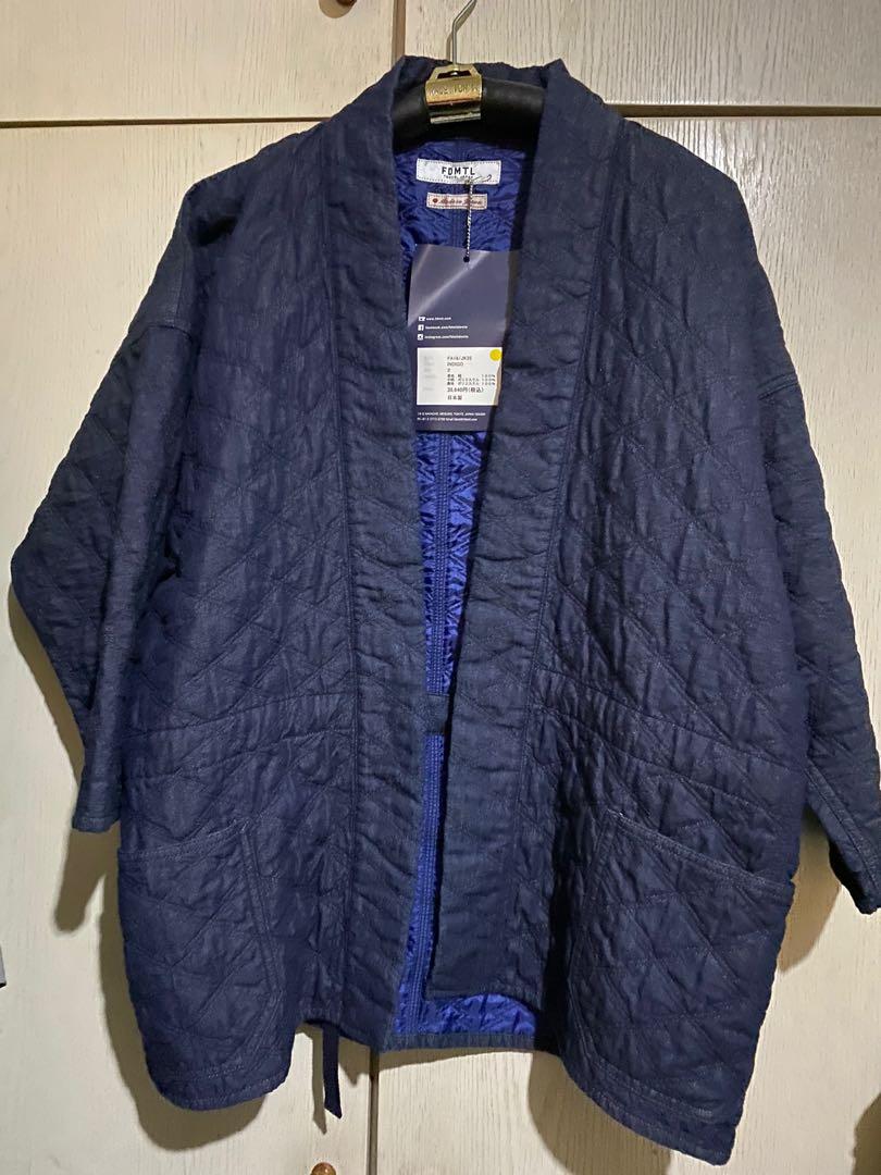 FDMTL HAORI HALF COAT indigo
