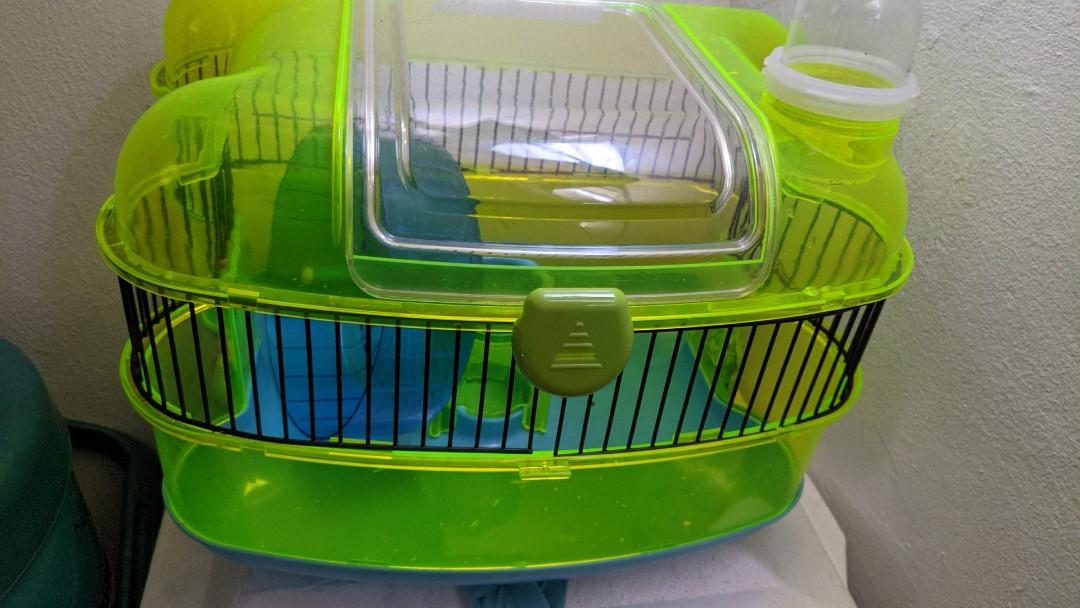 Baby deals hamster cage