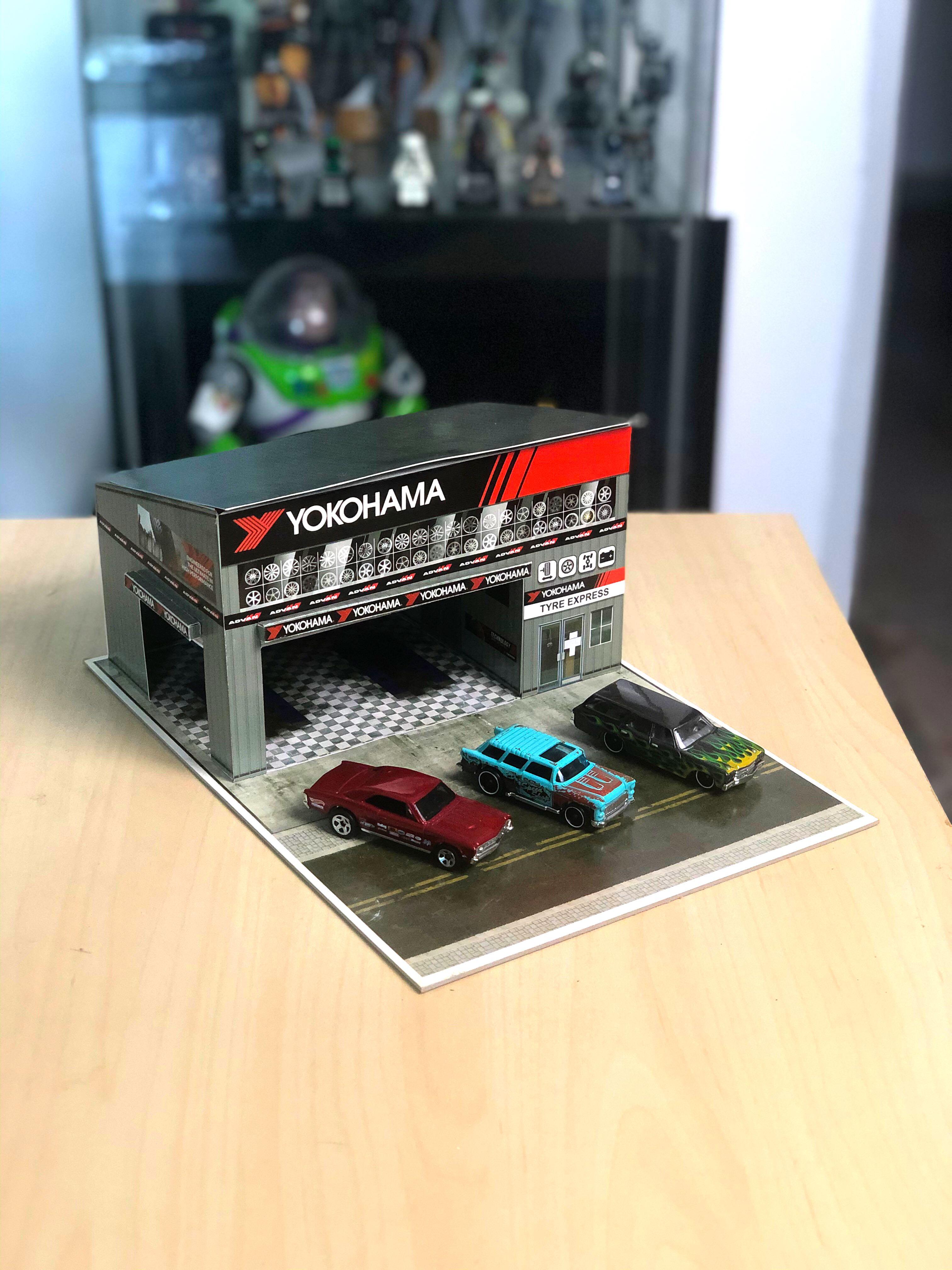 Cardboard hot clearance wheels garage
