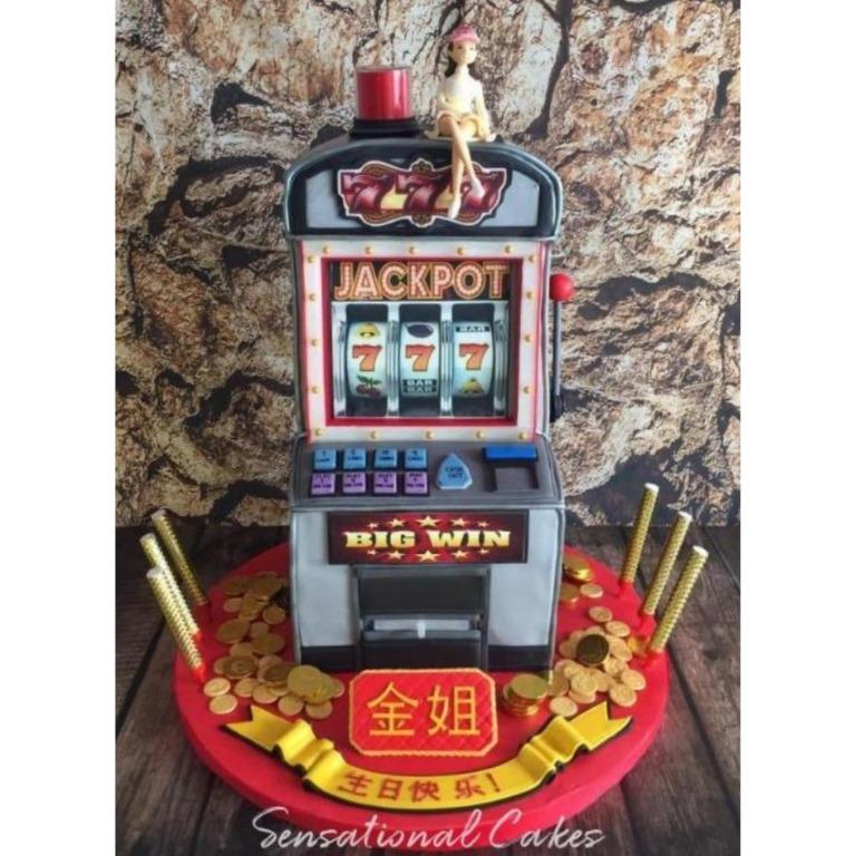 slot machine cake images