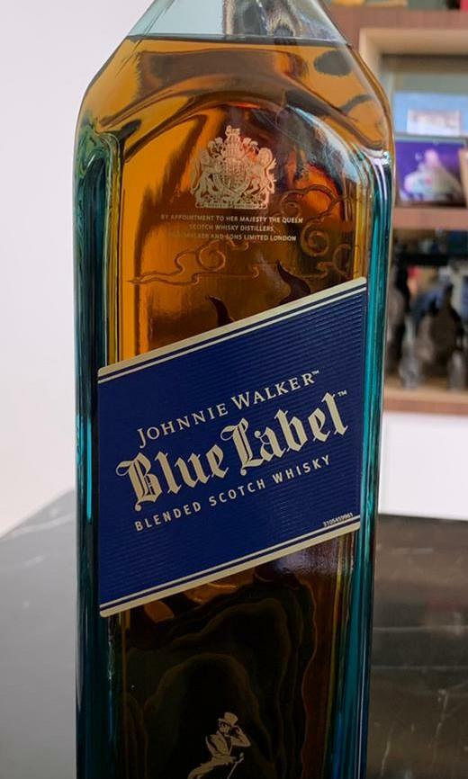 Johnnie walker blue label sticker