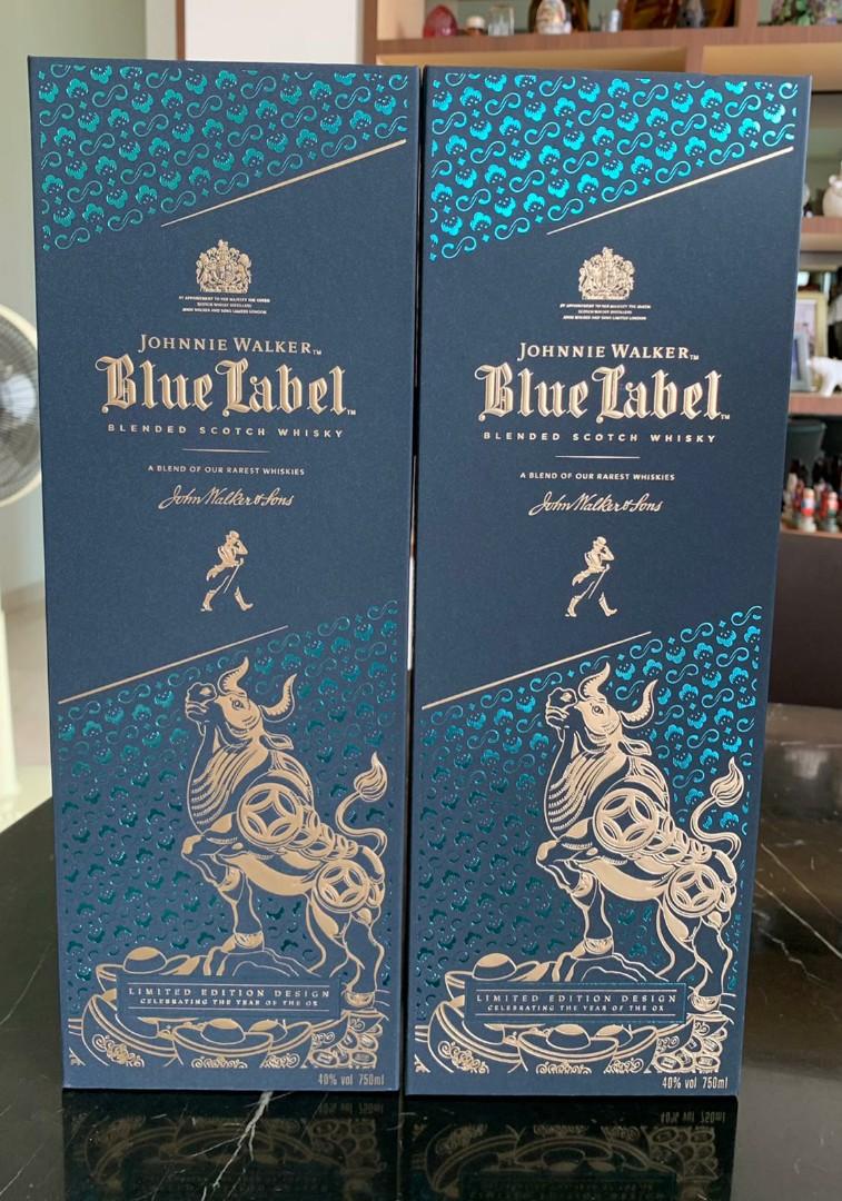 Johnnie Walker Blue Label Ox Limited Edition 750ml, Food & Drinks