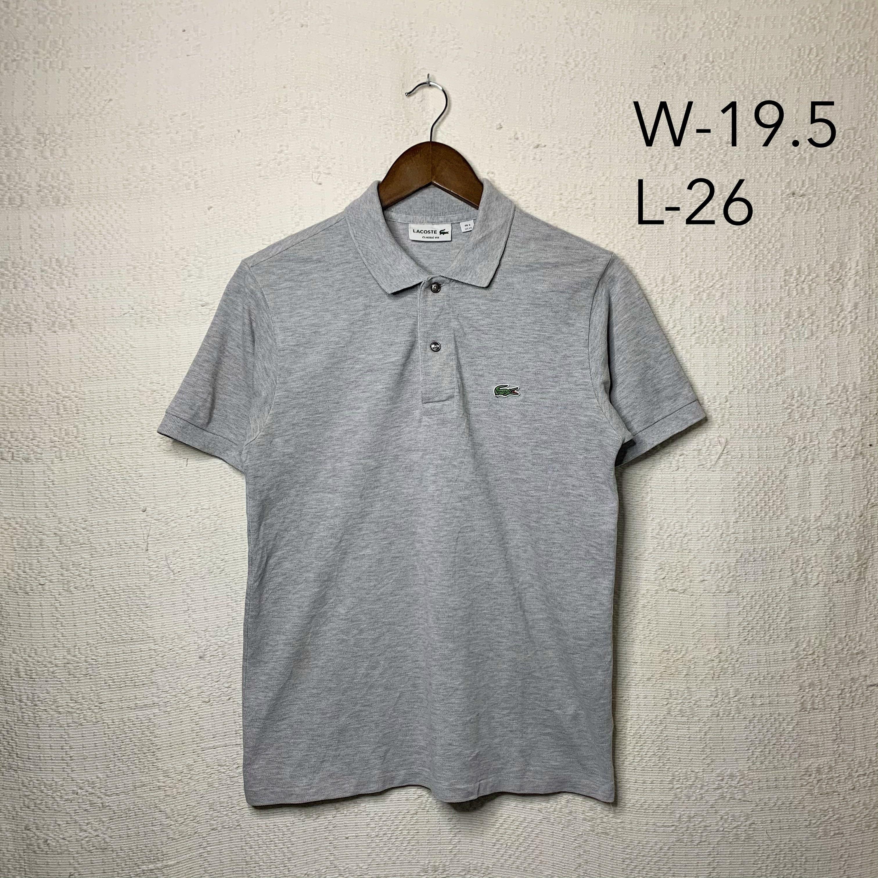 Lacoste Gray Poloshirt Men s Fashion Tops Sets Tshirts Polo