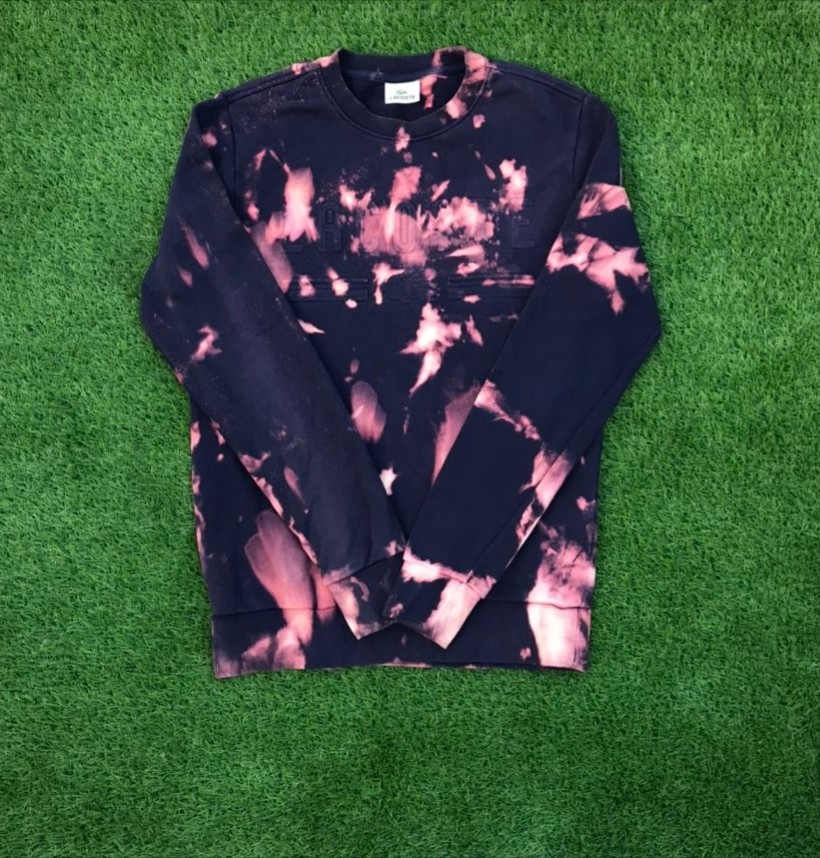 lacoste tie dye sweatshirt