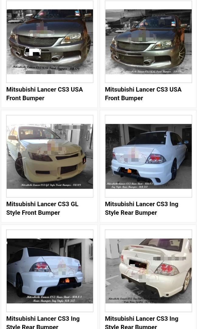 📦Lancer Cs3 Bodykit, Car Accessories, Accessories on Carousell