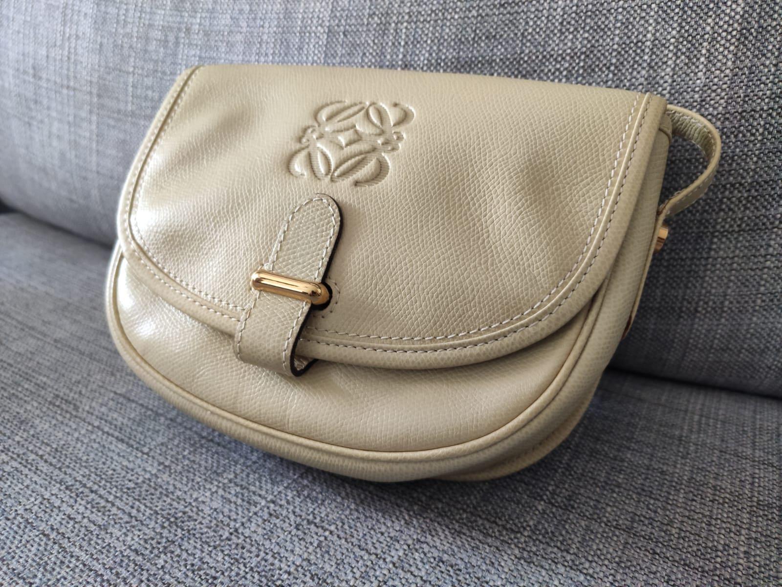 Loewe Saddle Bag 21 Light Sage Green Leather 280426