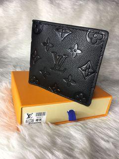 LV bi-fold men’s wallet embossed mono