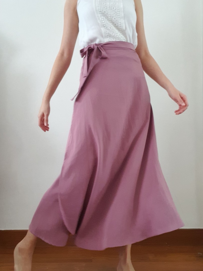 maxi wrap skirt