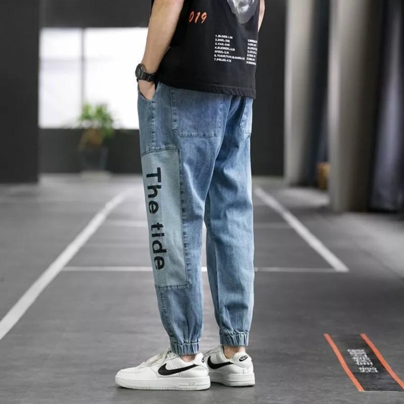 Denim joggers cheap mens plus size