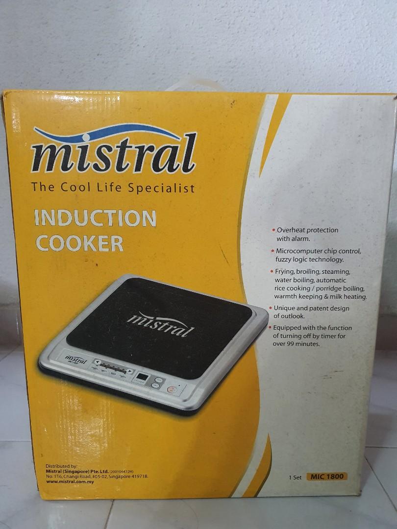 Mistral Induction Cooker MIC1800, TV & Home Appliances, Kitchen