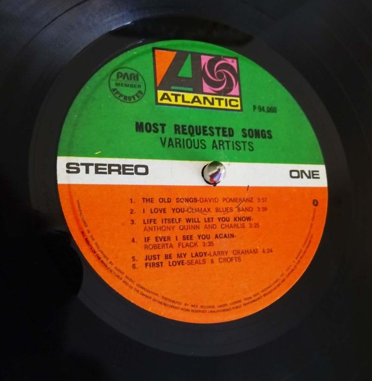 Most Requested Songs Vinyl Record (100 Original Press), Hobbies & Toys, Music & Media, Vinyls