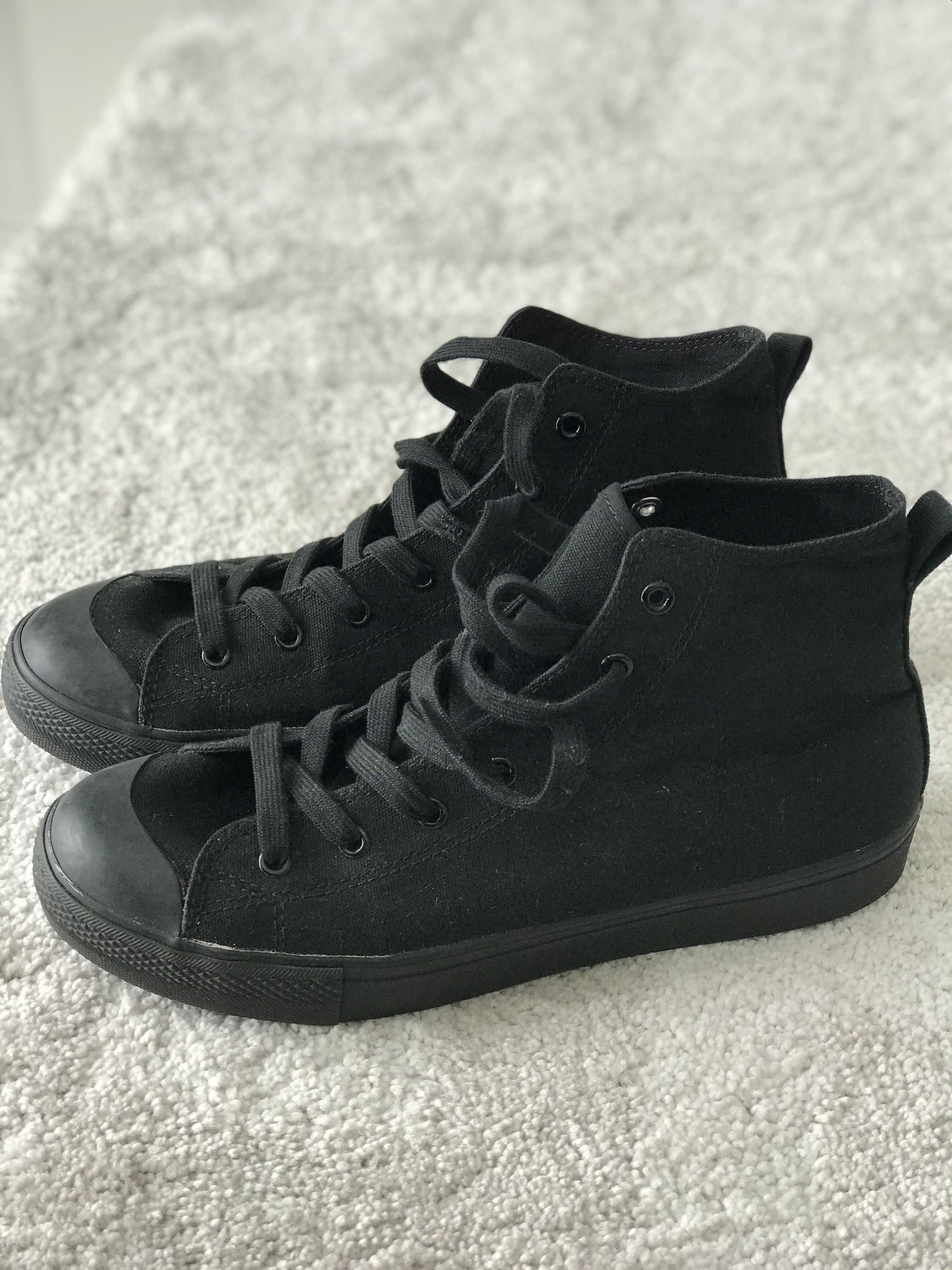 Black shoes high cut store