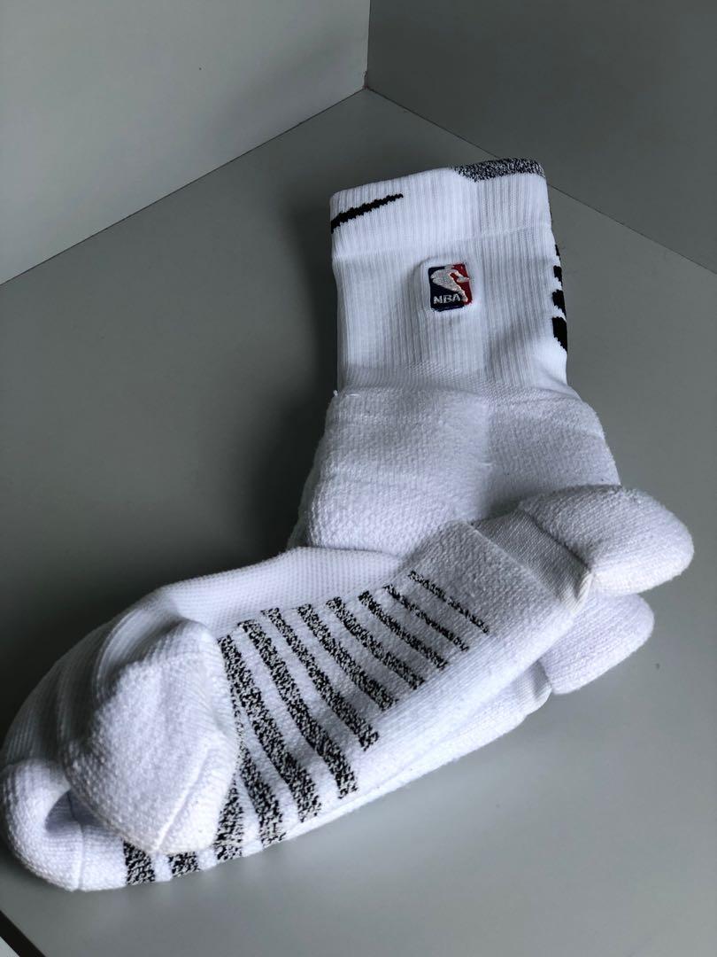 Nike NBA Pro Power Grip Crew Socks - White