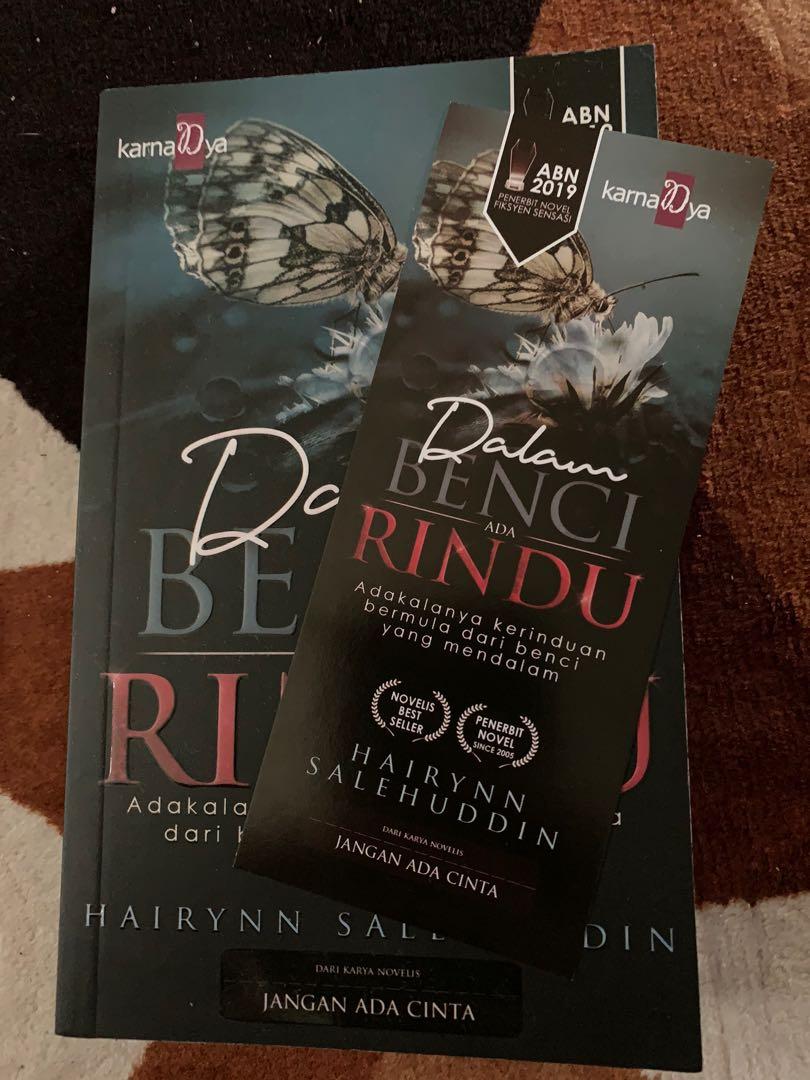 Novel Melayu Dalam Benci Ada Rindu Books Stationery Books On Carousell