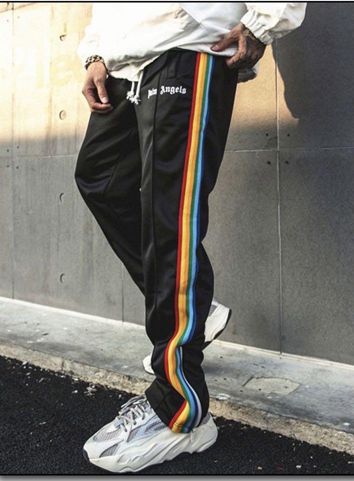 Palm angels track pants discount rainbow