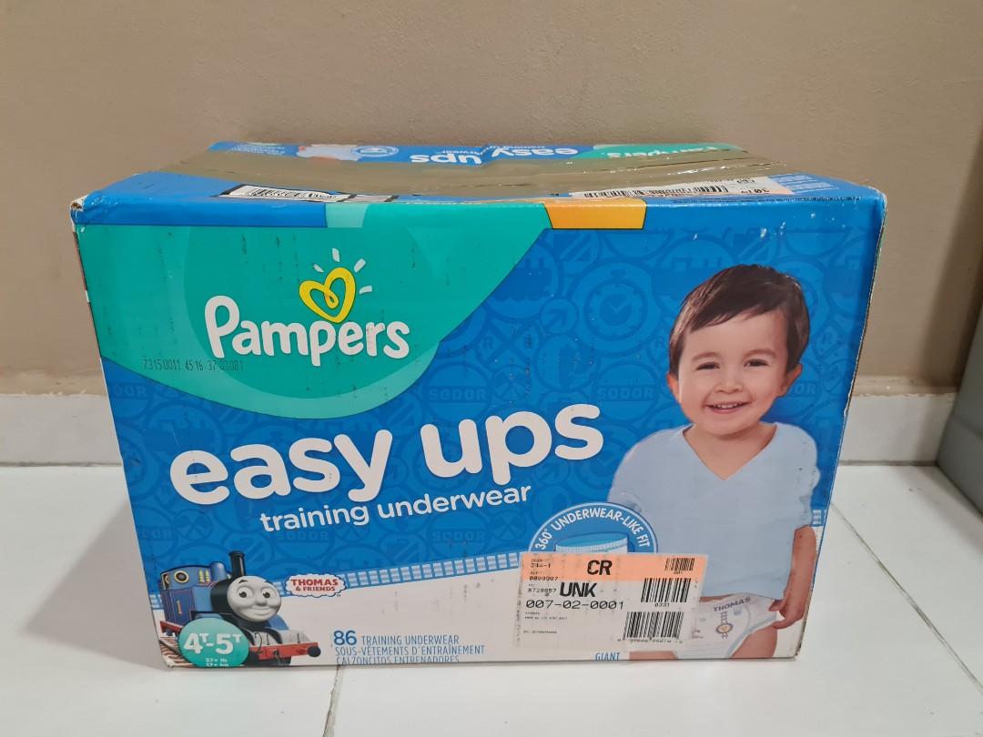 Pampers Easy Ups Training Underwear Size 6 4T-5T 19 Count : : Baby