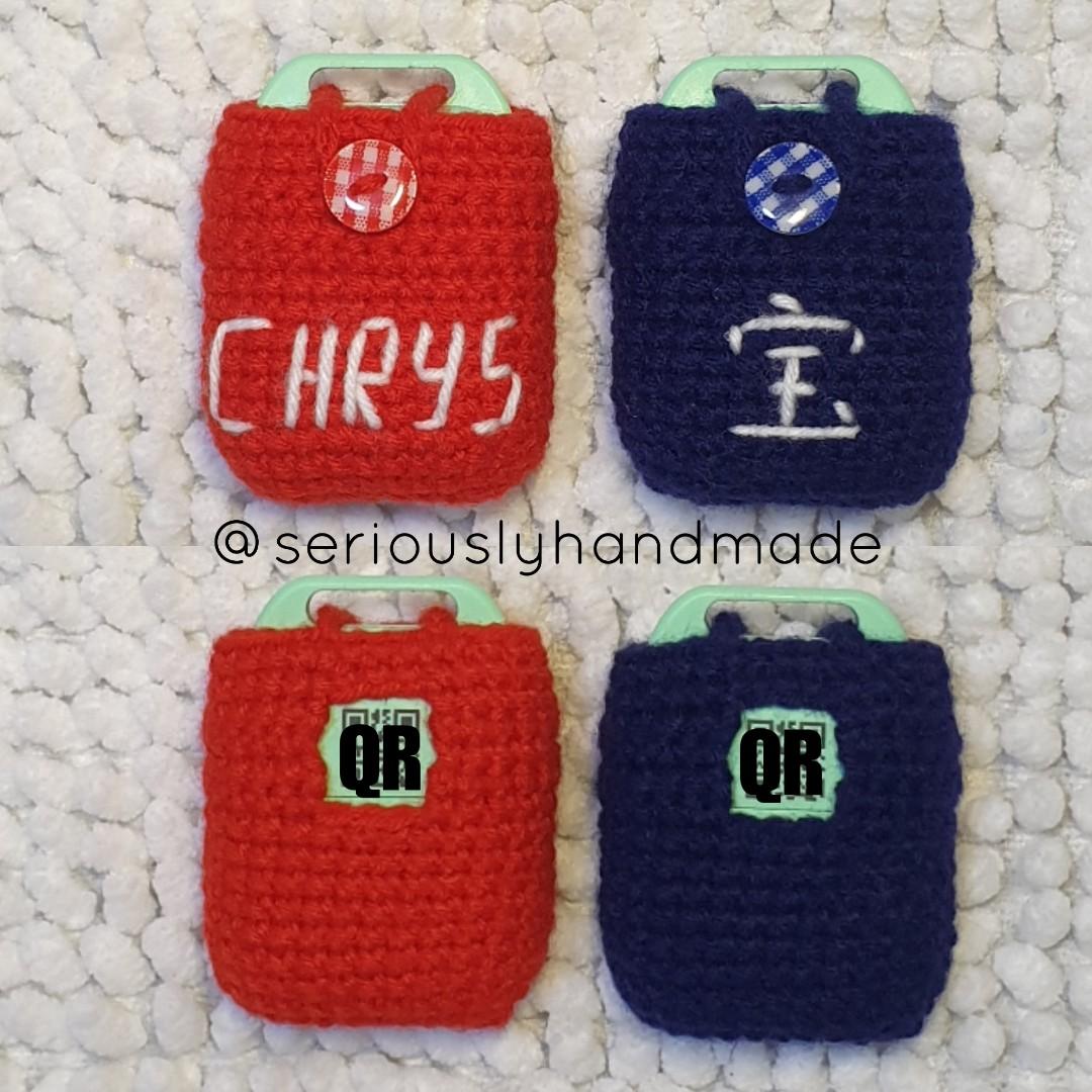 Personalized Name Crochet Trace Together Token Case / Cover (4 token ...
