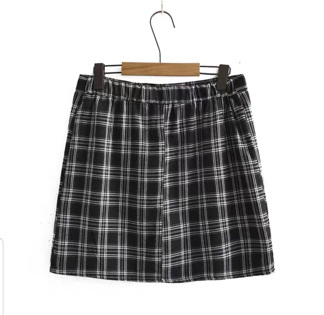 Plus size best sale plaid skirt 6xl