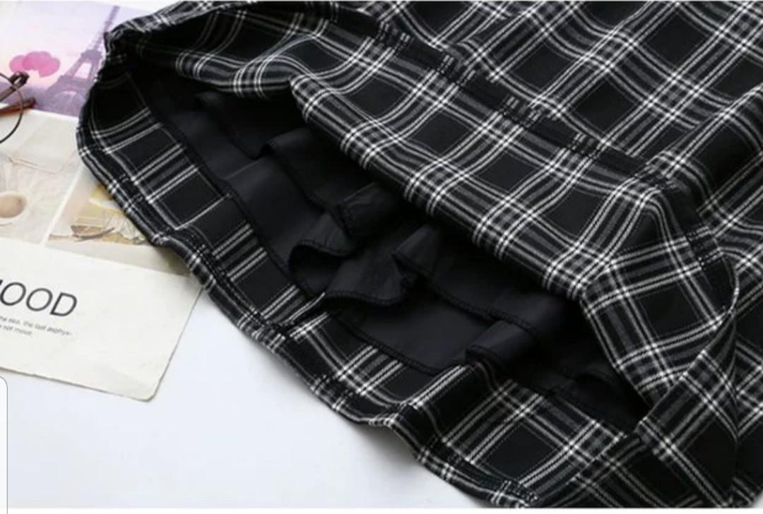 Black and white checkered skirt deals 5xl