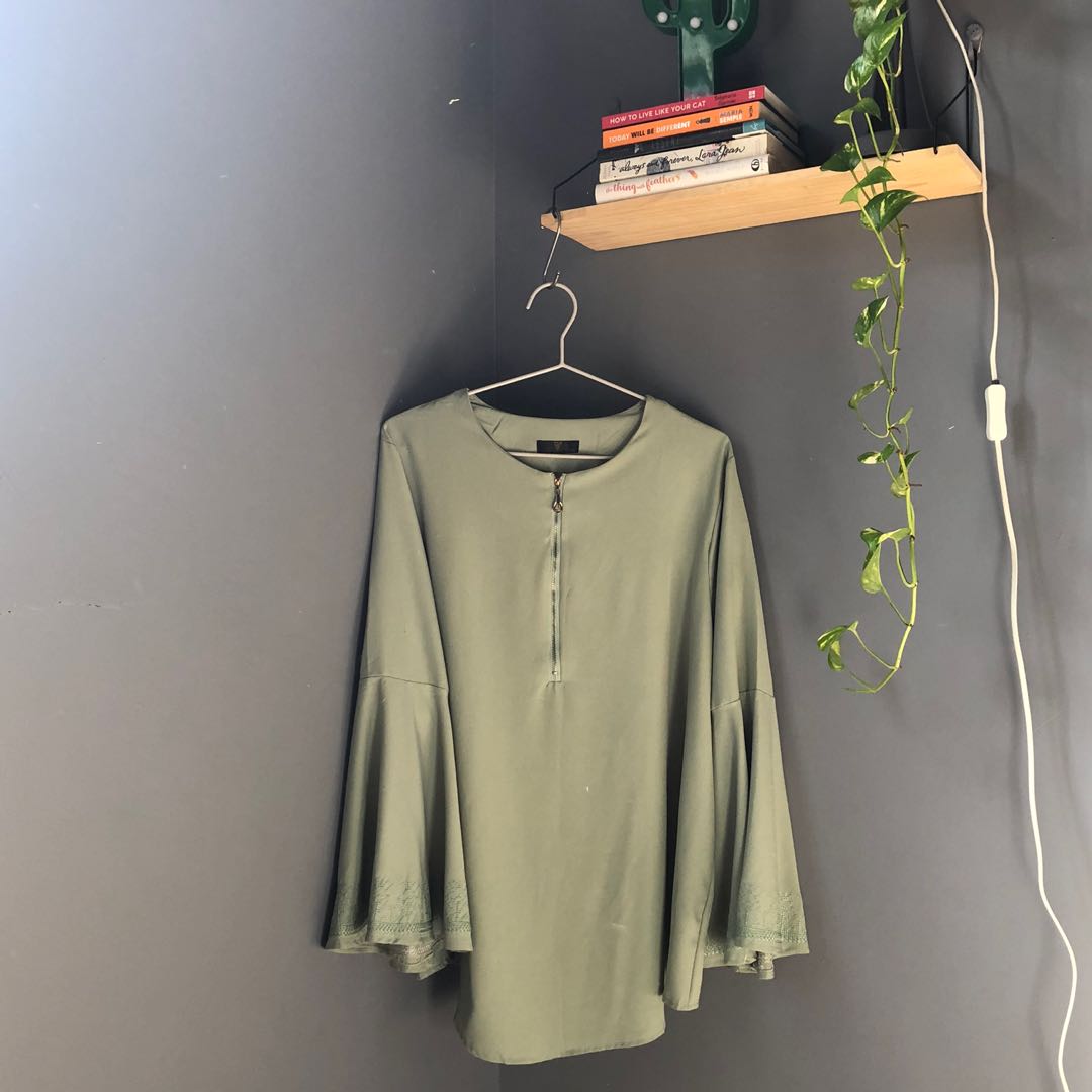 mint green blouse plus size