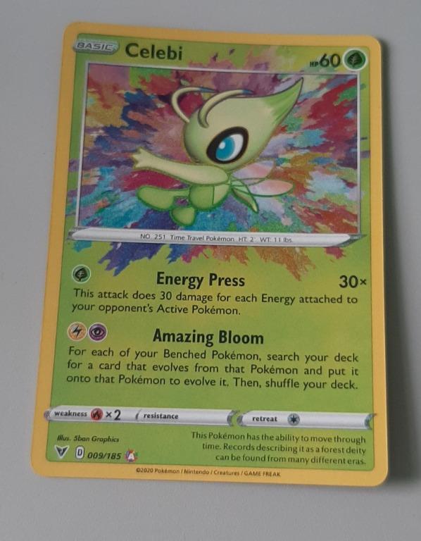 Pokemon Tcg Vivid Voltage Celebi Amazing Rare 009 185 Hobbies Toys Toys Games On Carousell