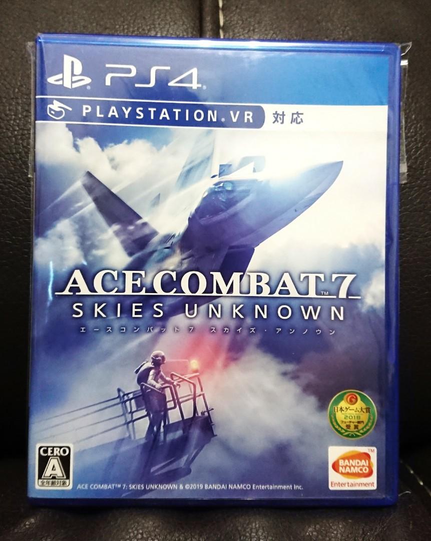 中古 日版 Ps4 遊戲ace Combat 7 Skies Unknown 皇牌空戰 可對應psvr Sony Playstation Bandai Namco Acecombat7 遊戲機 遊戲機遊戲 Carousell