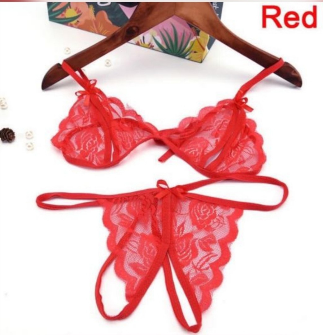 Red Lady Ladies Woman Women Lingerie Red Sexy Lingerie G String V String Panty Bikiniwomen