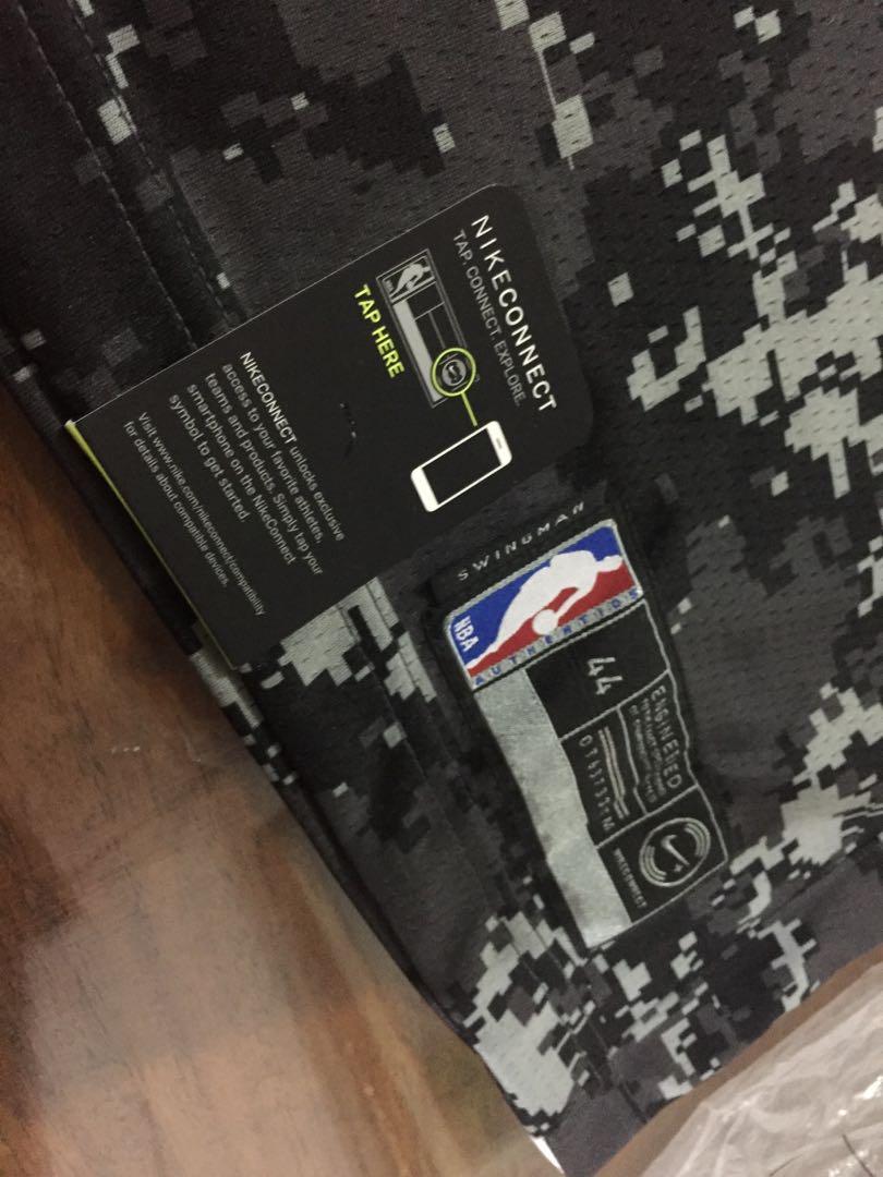 San Antonio Spurs Kawhi Leonard #2 Black Camo City Edition