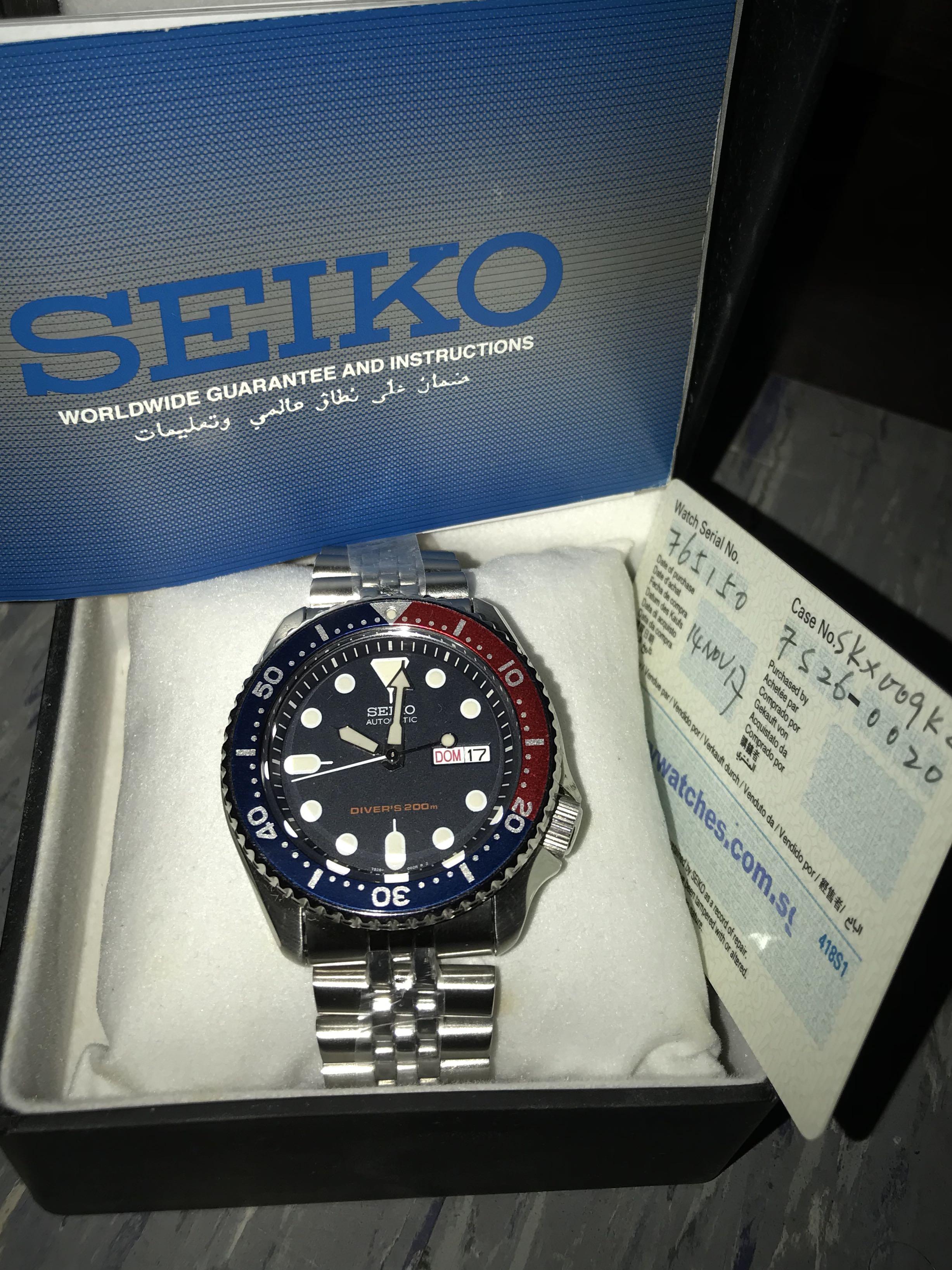 SKX009 K2 Seiko, Men's Fashion, Watches & Accessories, Watches on Carousell