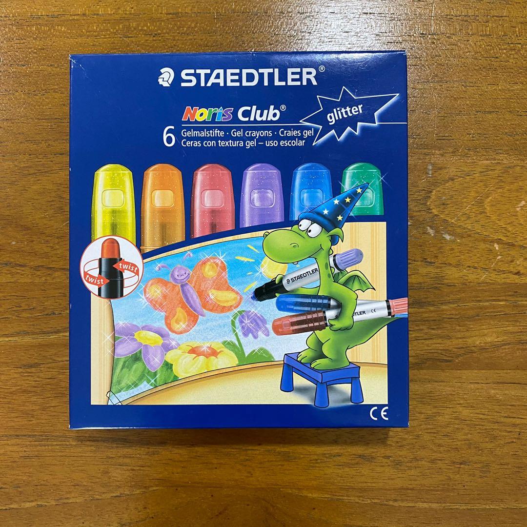 Staedtler Glitter Gel Crayons (6 colors), Hobbies & Toys, Stationery