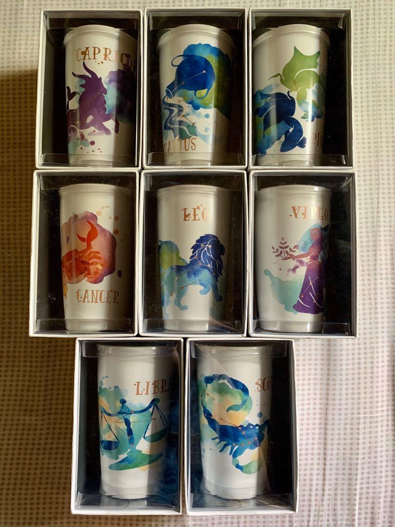 Starbucks Astrology zodiac ceramic tumbler, Hobbies & Toys ...