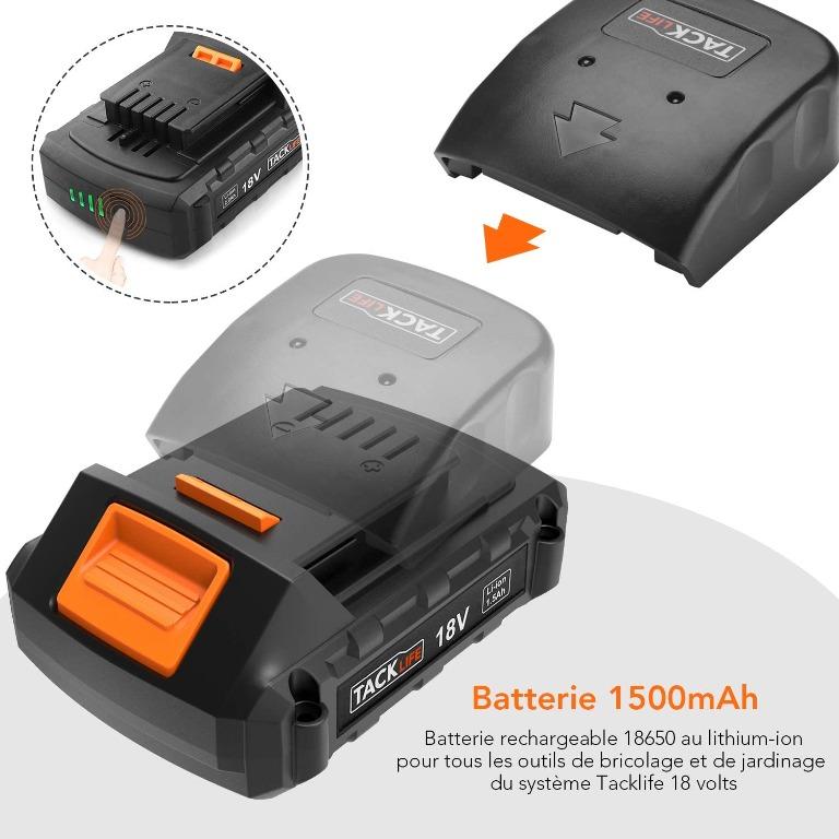 Tacklife 18v battery best sale