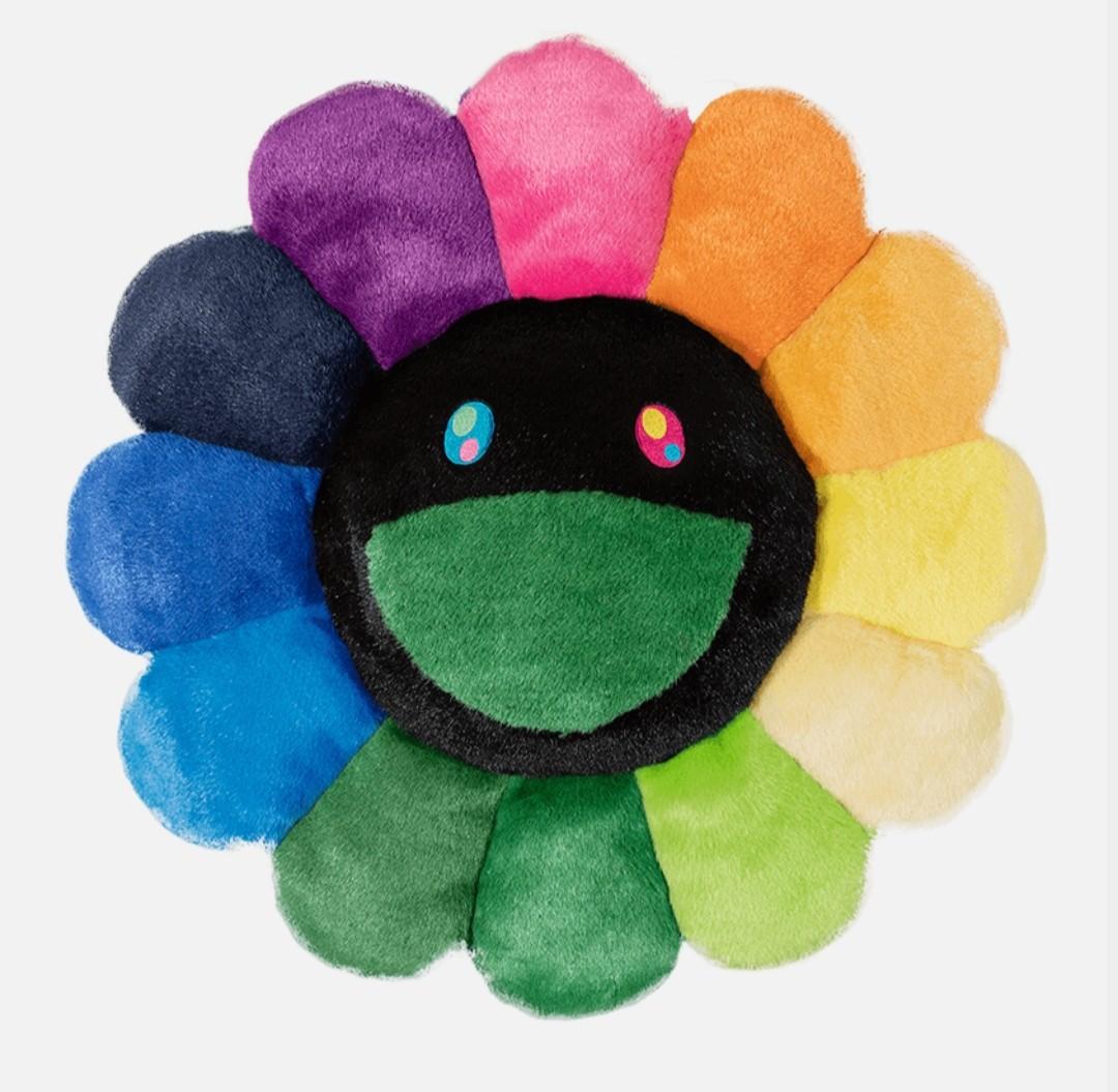 Po Takashi Murakami Flower Cushion Rainbow Black 60cm Hobbies Toys Stationery Craft Craft Supplies Tools On Carousell