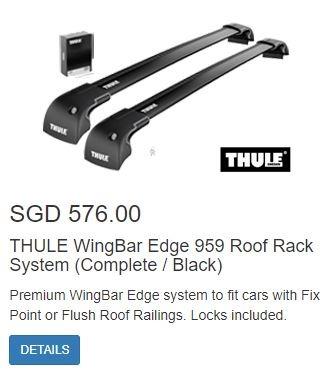 Thule wingbar 959 clearance