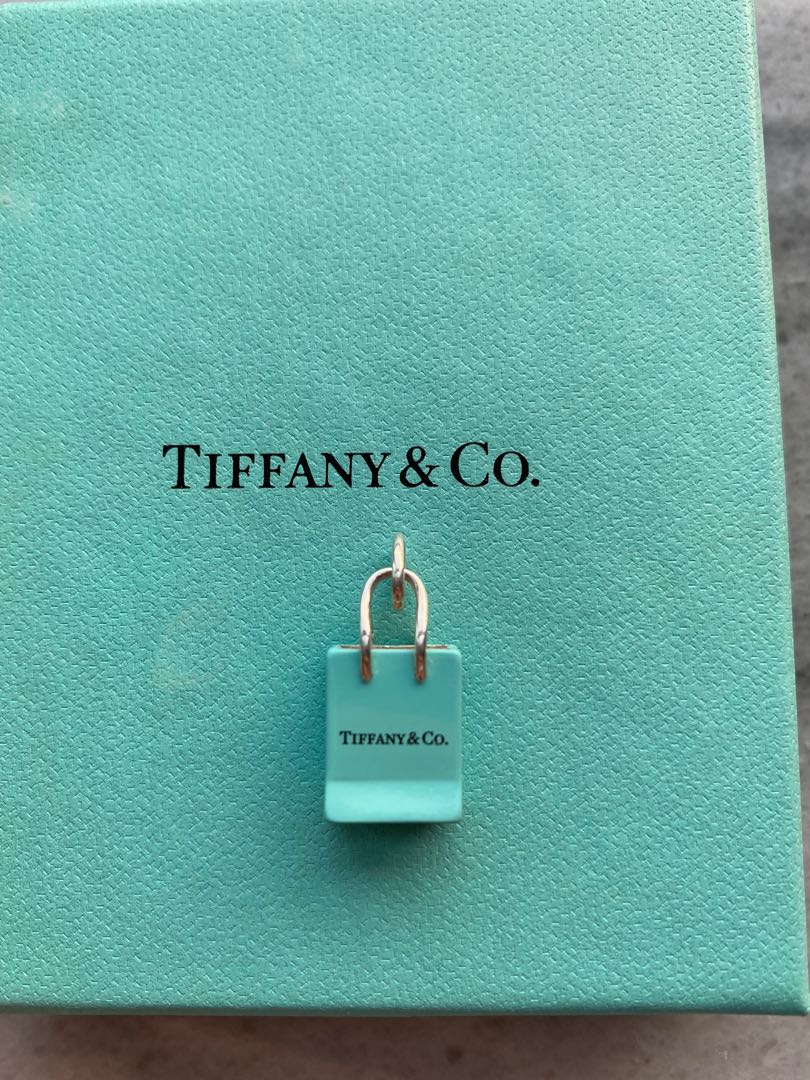 tiffany & co shopping bag charm