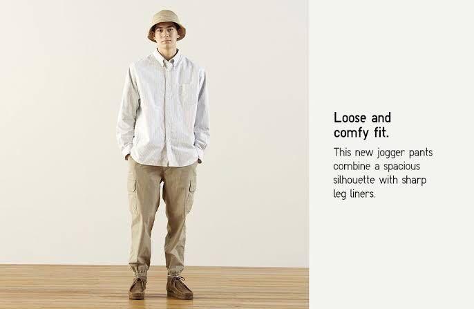UNIQLO Ezy Wide fit Cargo Jogger Pants Men s Fashion Bottoms