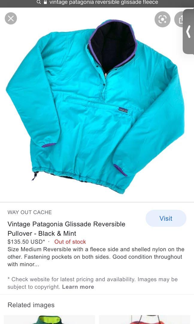 Bronson 90s Reversible Glissade Fleece Jacket Outdoor Full Zip Nylon  Windbreaker